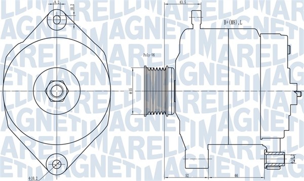 MAGNETI MARELLI Generátor MQA1343_MM