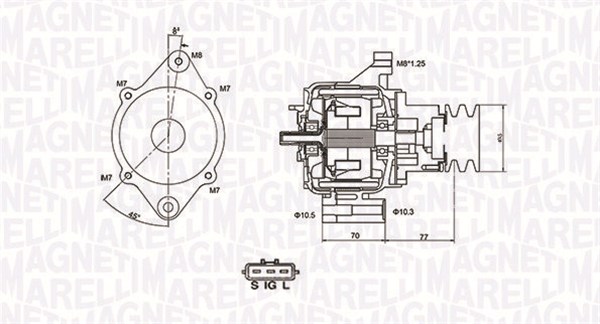 MAGNETI MARELLI Generátor MQA1367_MM