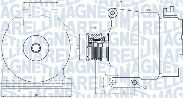 MAGNETI MARELLI Generátor MQA1390_MM