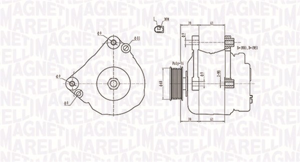 MAGNETI MARELLI Generátor MQA1402_MM