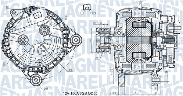 MAGNETI MARELLI Generátor MQA14354_MM