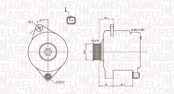 MAGNETI MARELLI Generátor MQA1444_MM