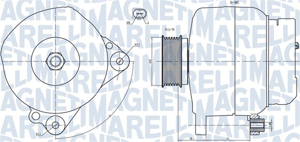 MAGNETI MARELLI Generátor MQA1445_MM