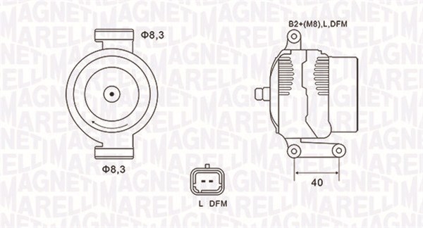 MAGNETI MARELLI Generátor MQA1470_MM