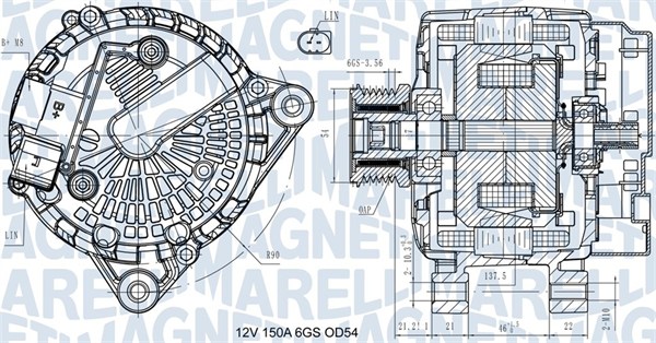 MAGNETI MARELLI Generátor MQA14724_MM