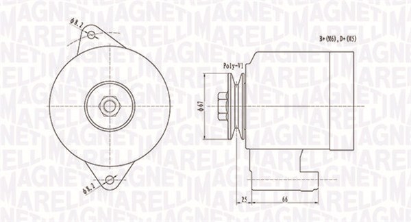 MAGNETI MARELLI Generátor MQA1472_MM