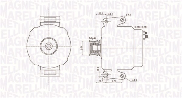 MAGNETI MARELLI Generátor MQA1481_MM