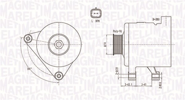 MAGNETI MARELLI Generátor MQA1498_MM