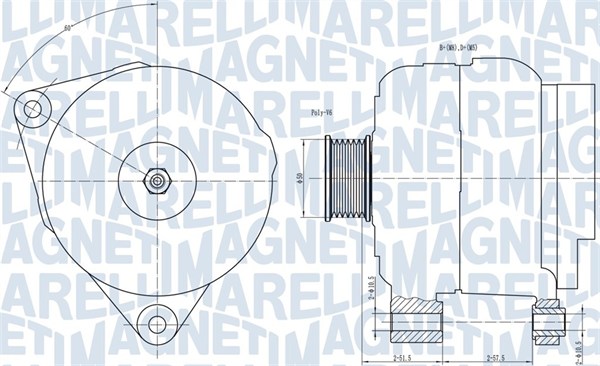 MAGNETI MARELLI Generátor MQA1501_MM