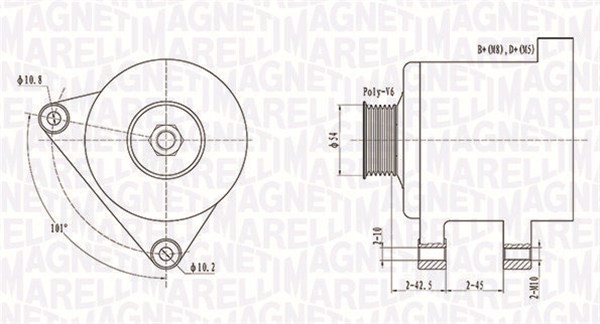 MAGNETI MARELLI Generátor MQA1509_MM