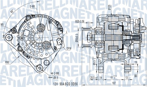 MAGNETI MARELLI Generátor MQA1512_MM