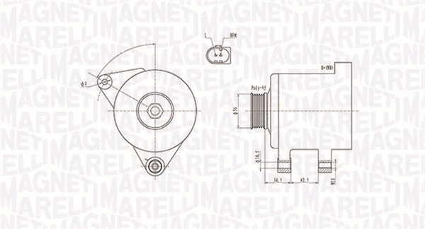 MAGNETI MARELLI Generátor MQA1546_MM