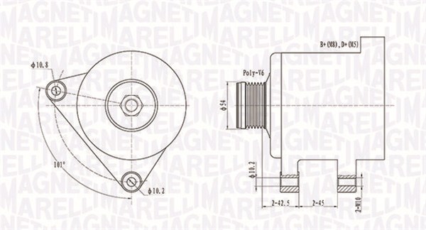 MAGNETI MARELLI Generátor MQA1553_MM