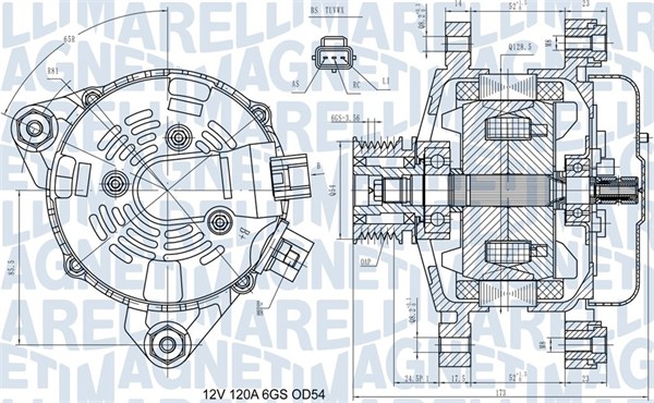 MAGNETI MARELLI Generátor MQA15579_MM