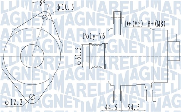 MAGNETI MARELLI Generátor MQA1558_MM