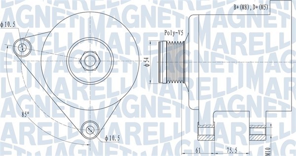 MAGNETI MARELLI Generátor MQA1559_MM