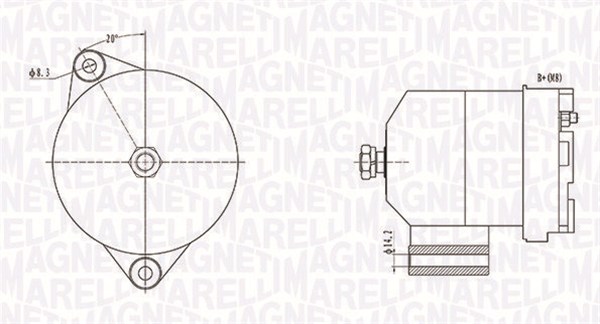 MAGNETI MARELLI Generátor MQA1586_MM