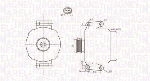 MAGNETI MARELLI Generátor MQA1592_MM