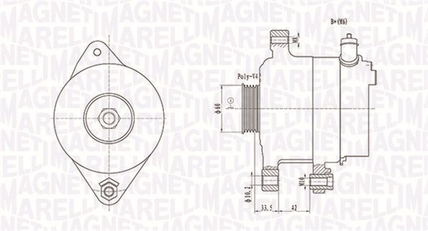 MAGNETI MARELLI Generátor MQA1595_MM