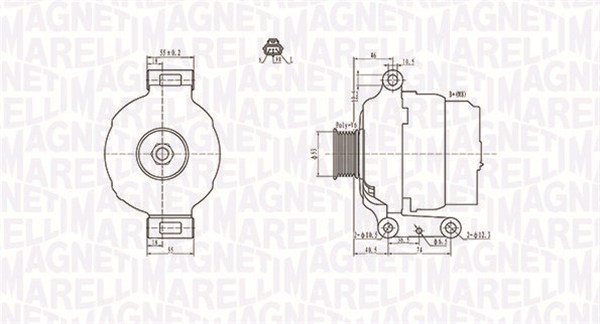 MAGNETI MARELLI Generátor MQA1636_MM