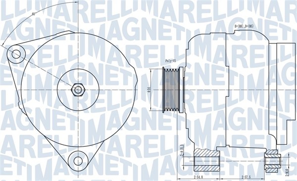 MAGNETI MARELLI Generátor MQA1658_MM