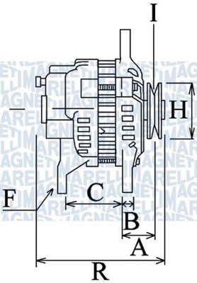 MAGNETI MARELLI Generátor MQA1671_MM