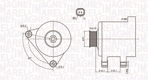 MAGNETI MARELLI Generátor MQA1674_MM