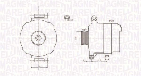 MAGNETI MARELLI Generátor MQA1676_MM