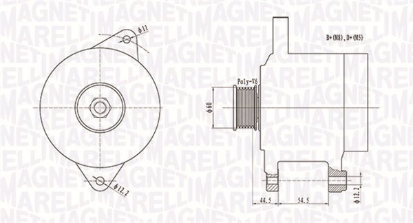 MAGNETI MARELLI Generátor MQA1696_MM