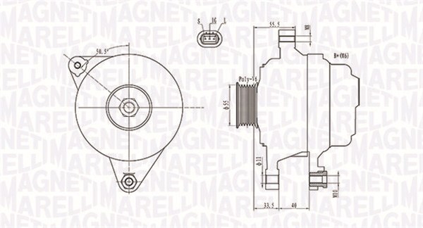 MAGNETI MARELLI Generátor MQA1703_MM