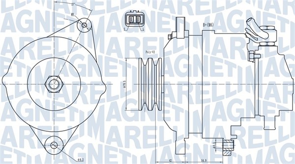 MAGNETI MARELLI Generátor MQA1717_MM