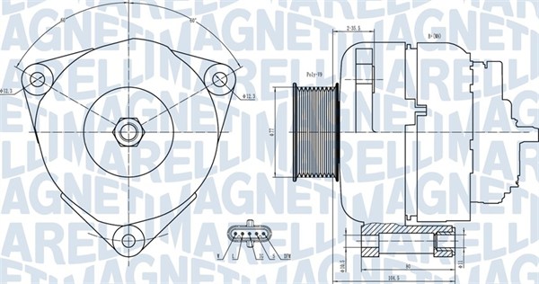 MAGNETI MARELLI Generátor MQA1739_MM