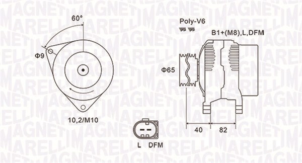 MAGNETI MARELLI Generátor MQA1746_MM