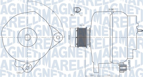 MAGNETI MARELLI Generátor MQA1763_MM