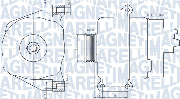 MAGNETI MARELLI Generátor MQA1766_MM