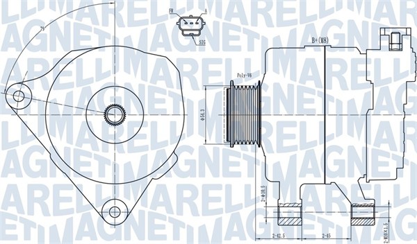 MAGNETI MARELLI Generátor MQA1778_MM