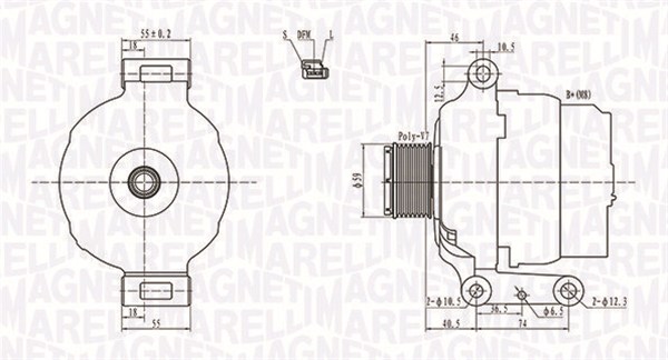 MAGNETI MARELLI Generátor MQA1779_MM