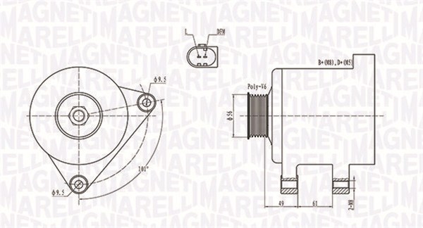 MAGNETI MARELLI Generátor MQA1782_MM