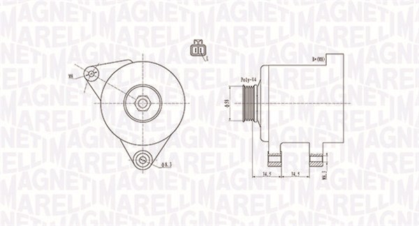 MAGNETI MARELLI Generátor MQA1789_MM