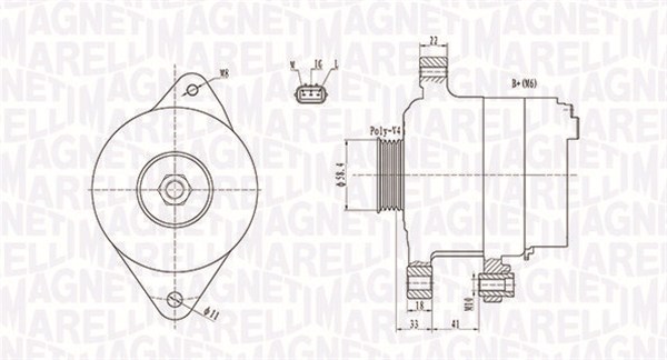 MAGNETI MARELLI Generátor MQA1793_MM