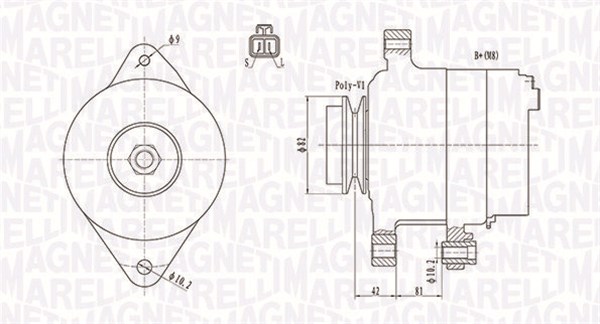 MAGNETI MARELLI Generátor MQA1806_MM