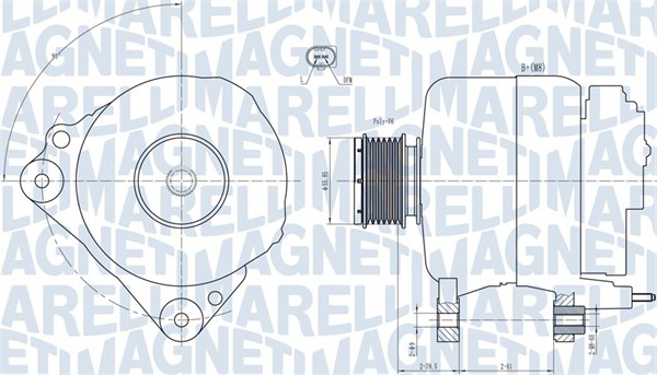 MAGNETI MARELLI Generátor MQA1810_MM