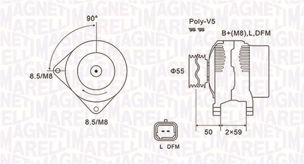 MAGNETI MARELLI Generátor MQA1823_MM