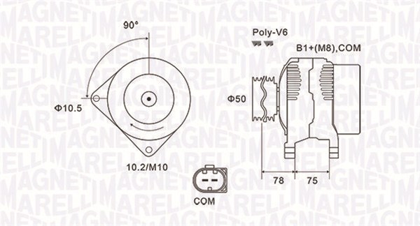 MAGNETI MARELLI Generátor MQA1825_MM