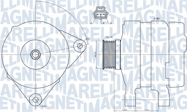 MAGNETI MARELLI Generátor MQA1834_MM