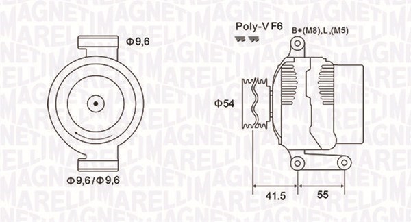 MAGNETI MARELLI Generátor MQA1862_MM