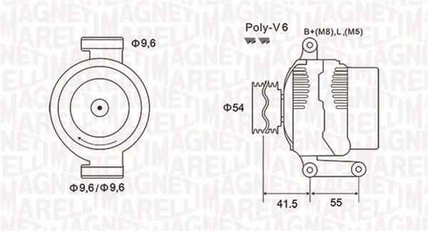 MAGNETI MARELLI Generátor MQA1856_MM