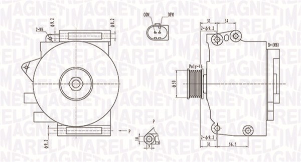 MAGNETI MARELLI Generátor MQA1859_MM