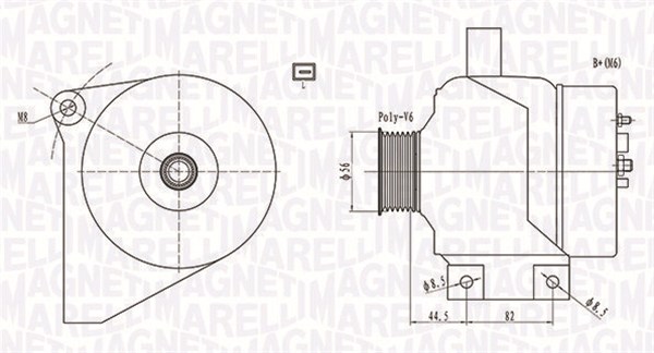 MAGNETI MARELLI Generátor MQA1861_MM