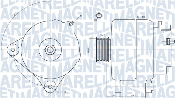 MAGNETI MARELLI Generátor MQA1866_MM